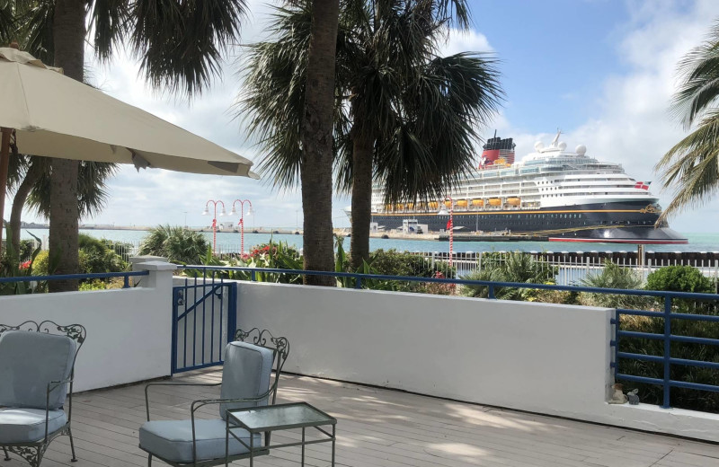 Rental patio at Preferred Properties Key West.