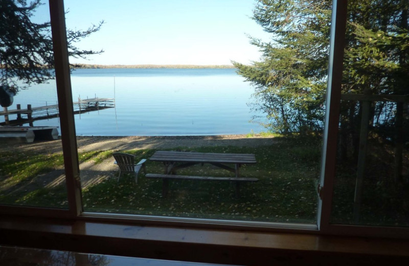 Lake view at Moose Track Adventures Resort & Outfitter.