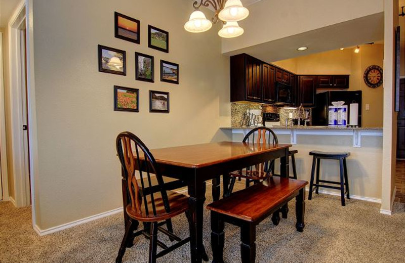 Rental kitchen at New Braunfels Escapes.