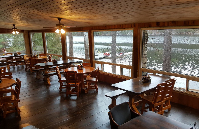 Dining at Mattawa River Resort.