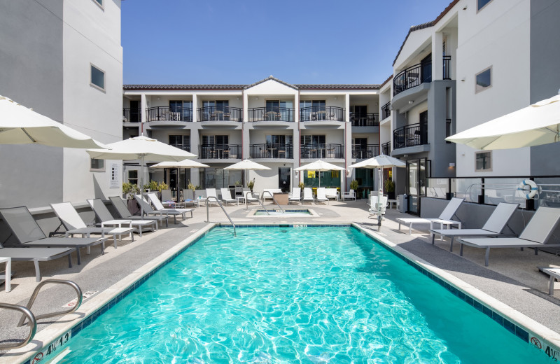 Outdoor pool at Ocean Park Inn.