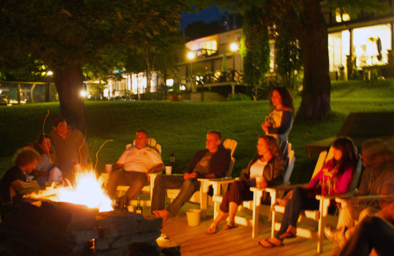 Bonfire at Sir Sam's Inn and WaterSpa.