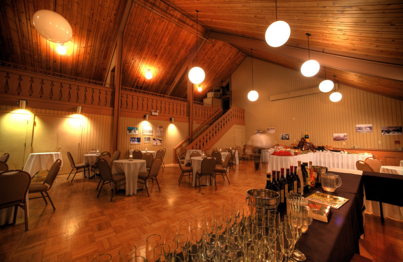 Reception at Lutsen Resort on Lake Superior.
