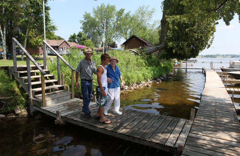 Docks at Southview Cottages Resort.