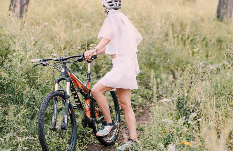 Bride at Hardscabble Ranch.