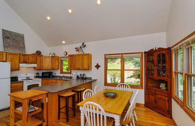 Rental kitchen at Asheville Connections.