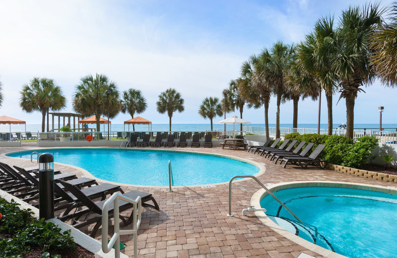 Outdoor pool at The Strand Resort Myrtle Beach.