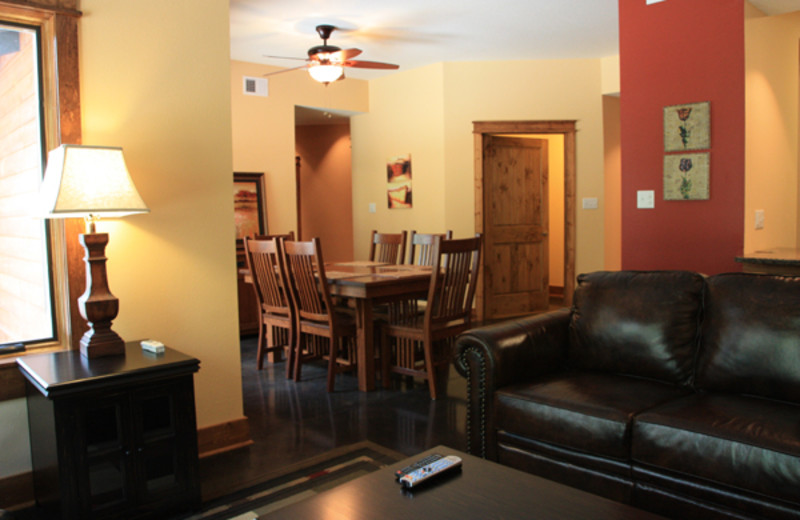 Condo interior at Highland Rim Retreats.