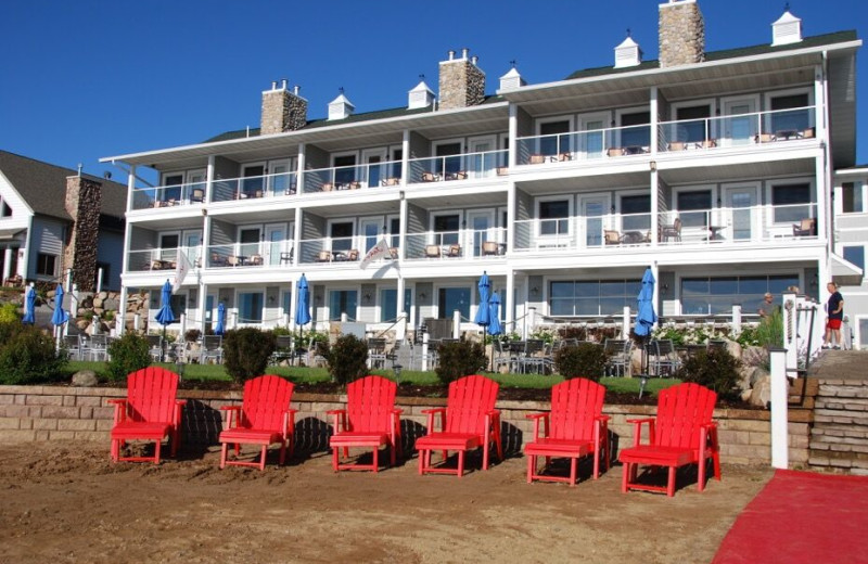 Beach at Quarterdeck Resort.