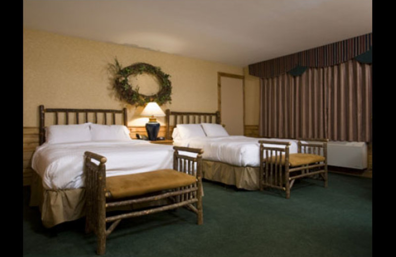 Two bed guest room at Otsego Club and Resort.