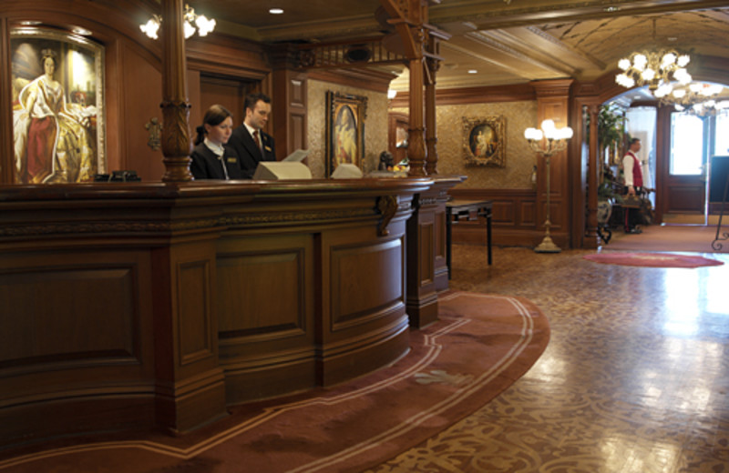 Lobby view at Prince of Wales Hotel.