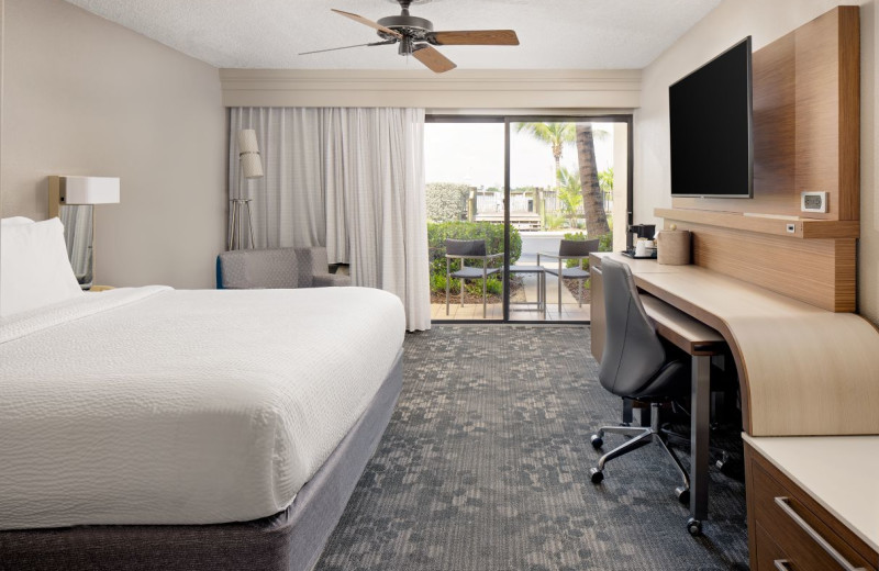 Guest room at Courtyard by Marriott Key West Waterfront.