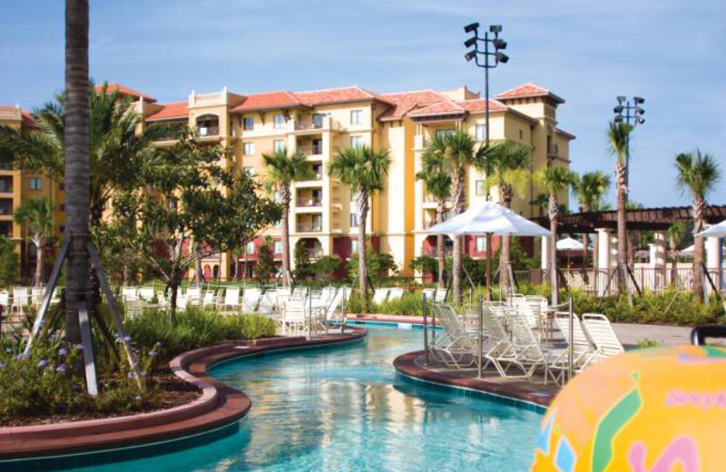Lazy river at Wyndham Bonnet Creek Resort.