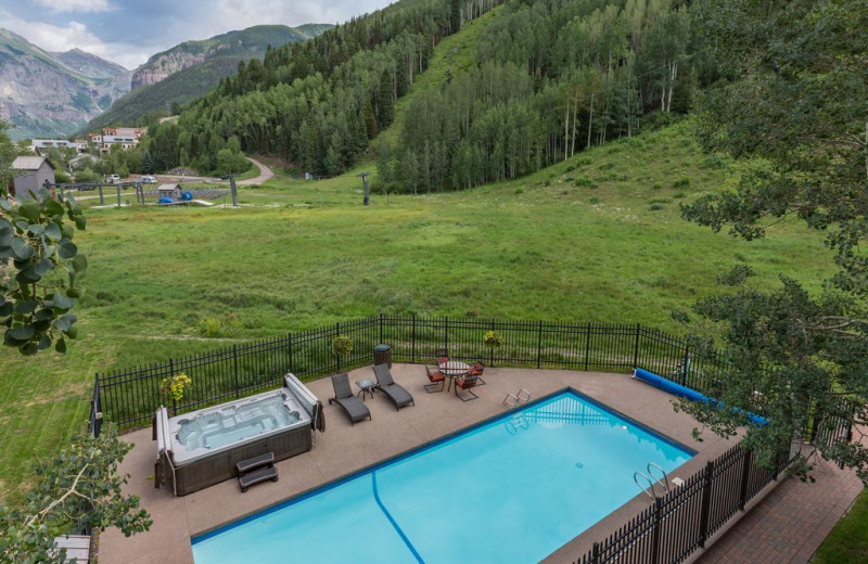 Rental pool at Welcome to Telluride Vacation Rentals.