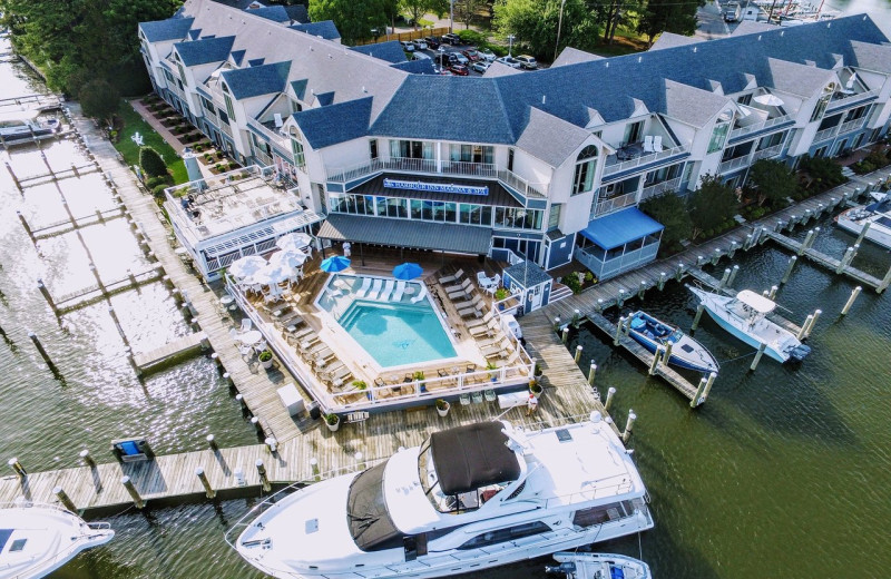 Outdoor pool at St. Michaels Harbour Inn