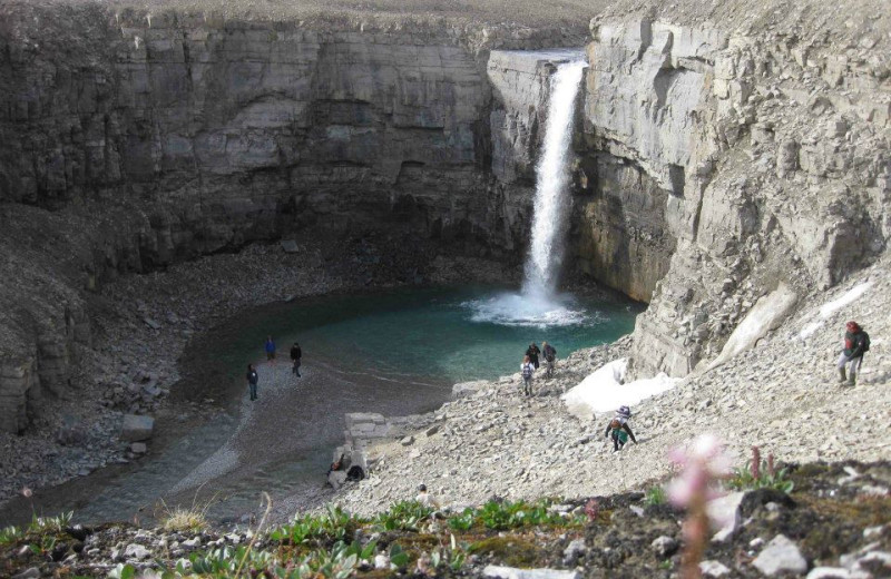 Waterfall at East Canadian Arctic Holidays.