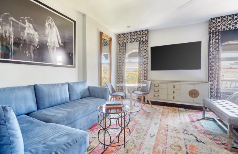 Guest room at The Crescent.