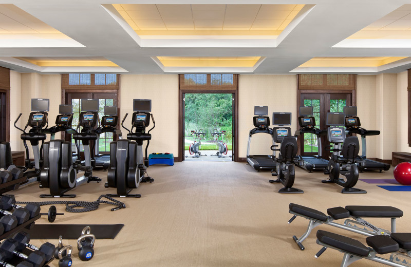 Fitness room at Salamander Resort & Spa.