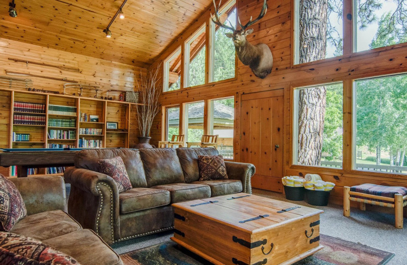 Guest living room at Mountain Springs Lodge.