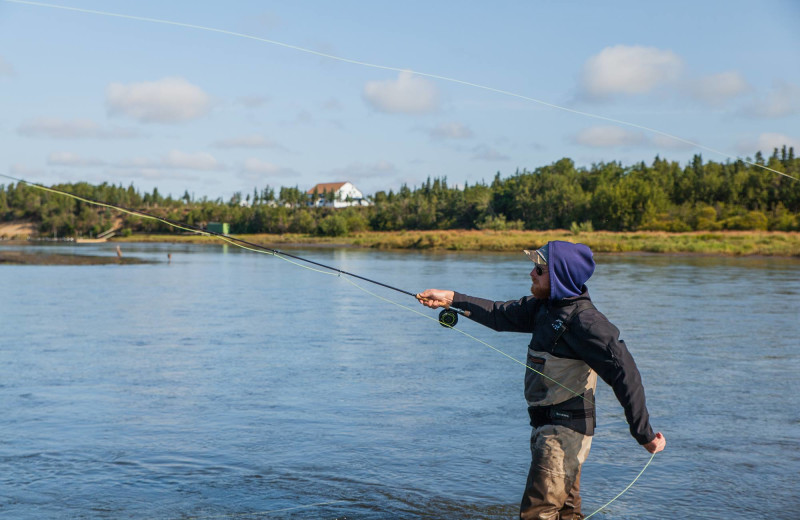 Fishing at Alagnak Lodge.