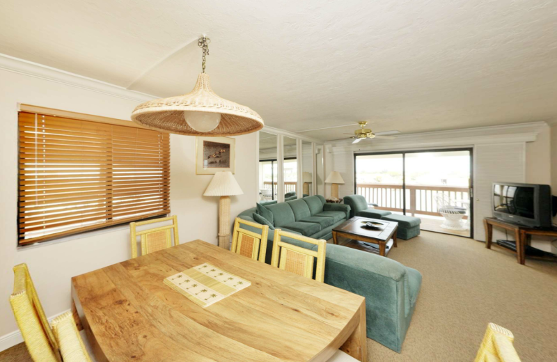 Guest room interior at Marina Village At Snug Harbor.