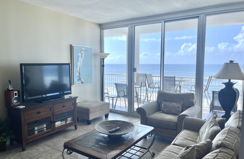 Rental living room at Gulf Shores Rentals.