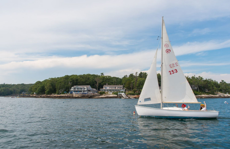 Sailing at Linekin Bay Resort.