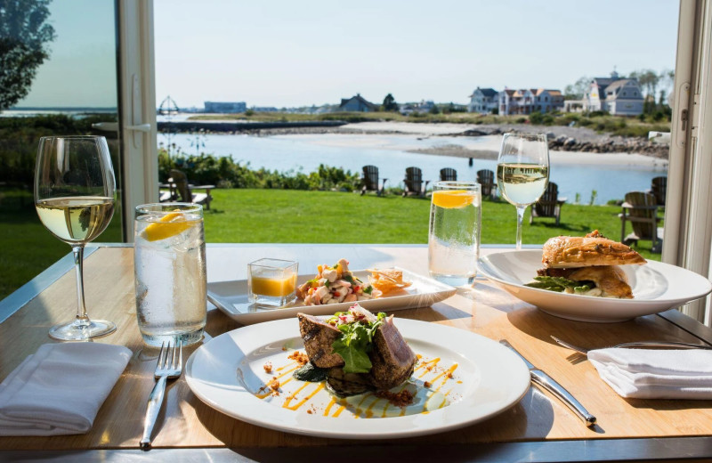 Dining at The Beach House Inn.