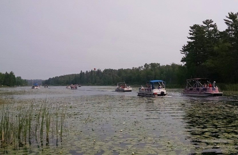 Boating at Little Norway Resort.