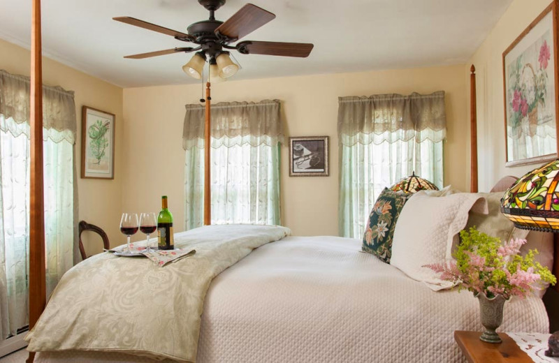 Guest room at The Inn at Weston.