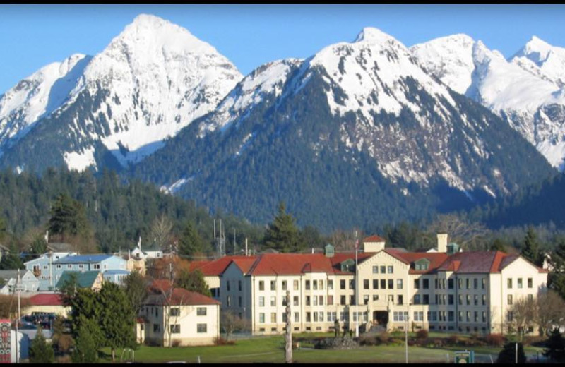 Town near Alaska's Big Salmon Lodge.