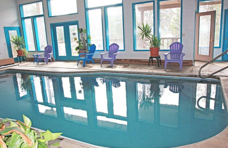 Indoor pool at Pine River Lodge.