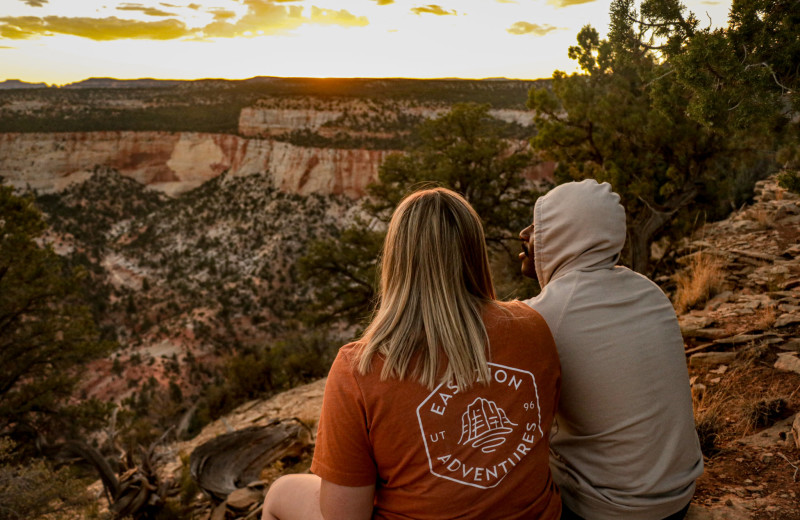 Couple at Zion Ponderosa Ranch Resort.