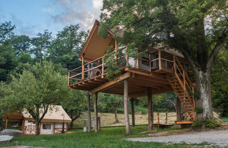 Tree house at Chateau Ramšak Glamping Resort.