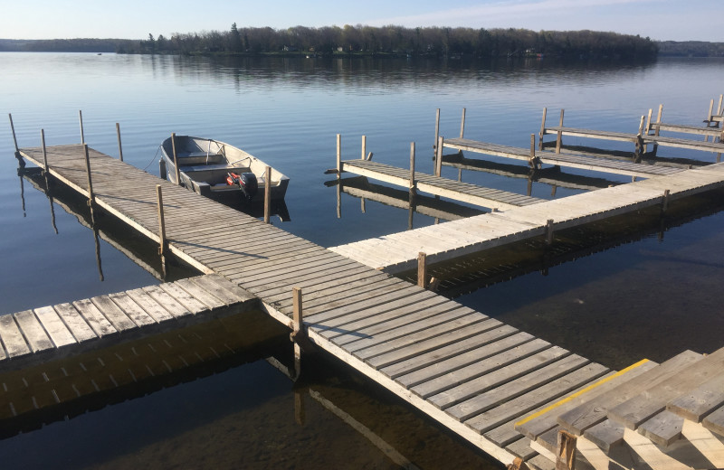 Dock at Southview Cottages Resort.