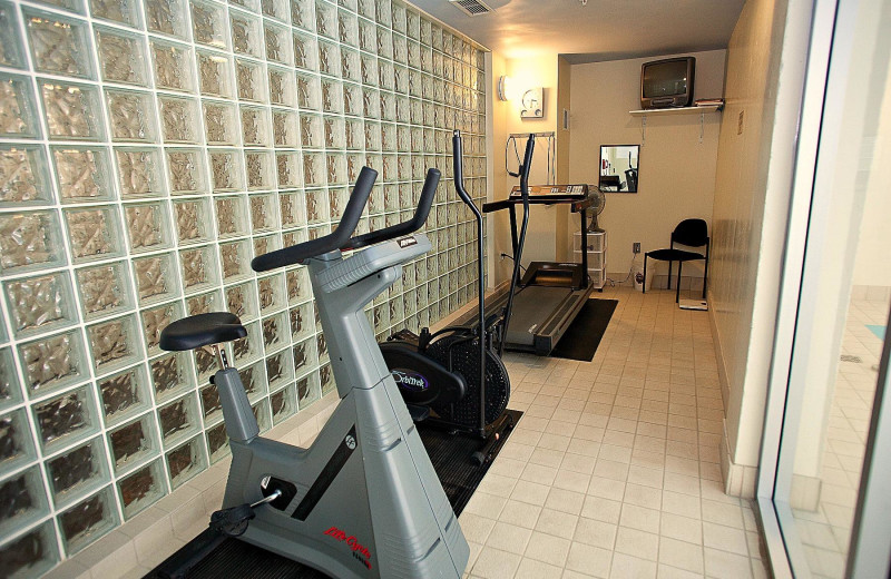 Fitness room at Harrison Beach Hotel.