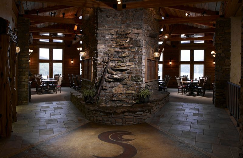 Lodge lobby at Stonewater Cove Resort.