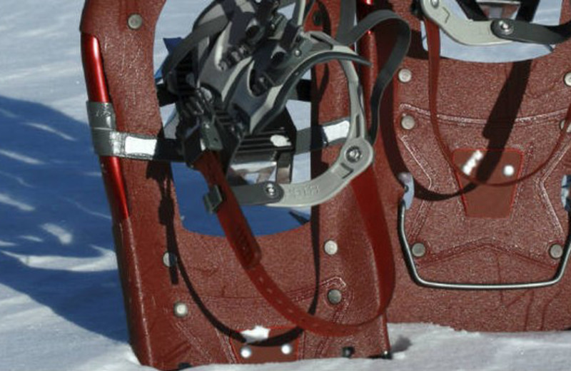Snowshoeing at Fernwood Resort.