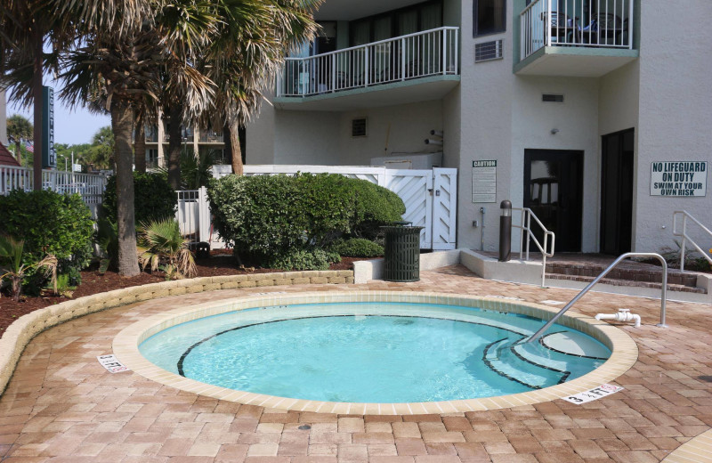 Hot tub at The Strand Resort Myrtle Beach.