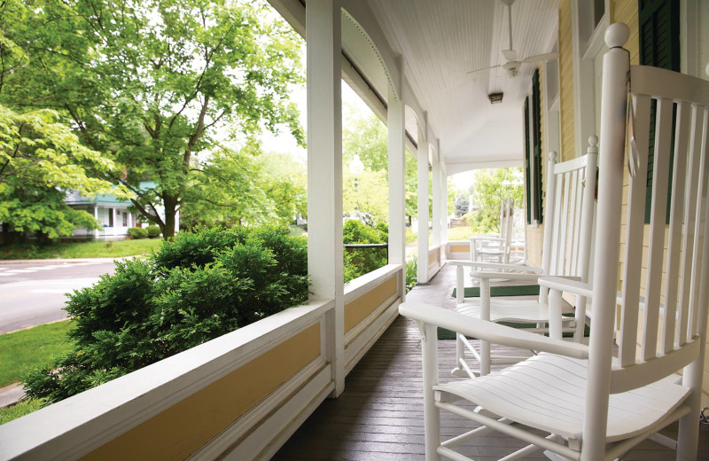 Porch at Grant Street Inn.