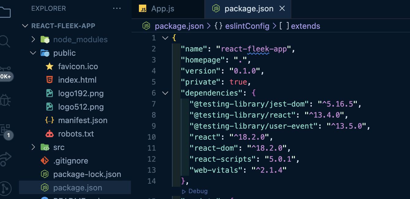 Adding the homepage field to the package.json