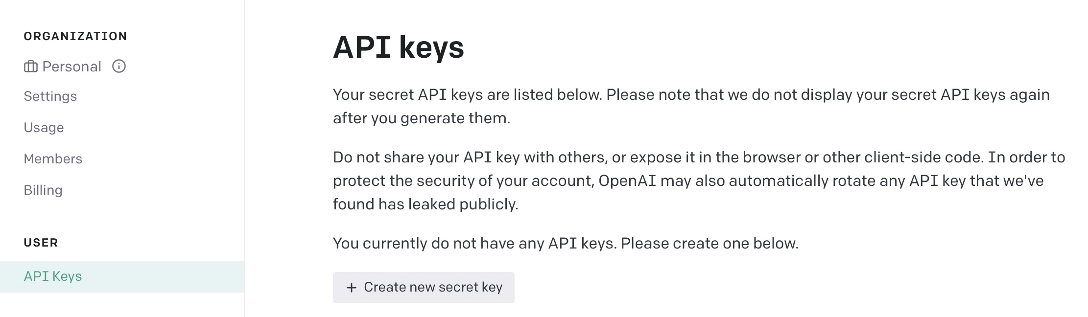 Get free API key