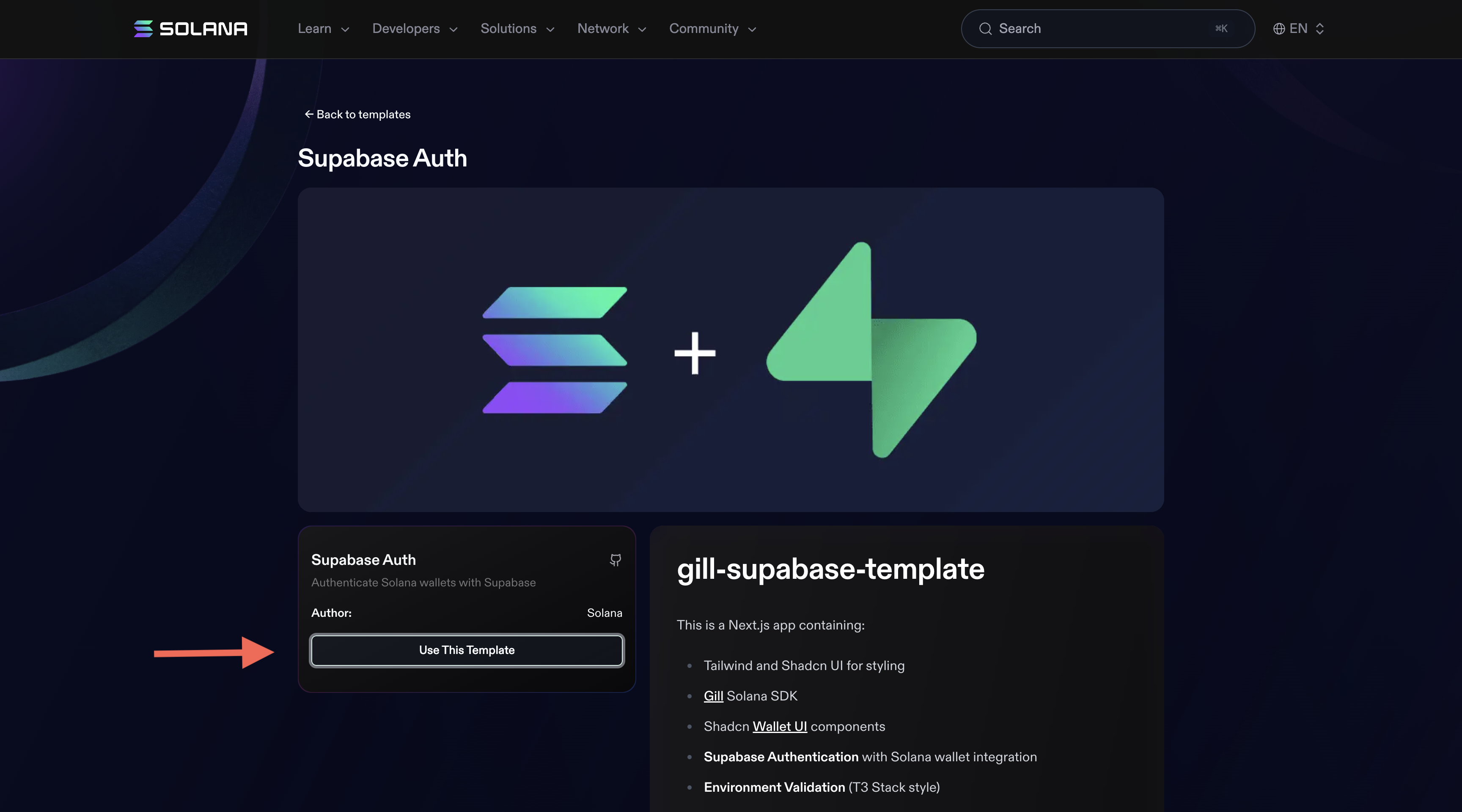 Click "Use This Template"