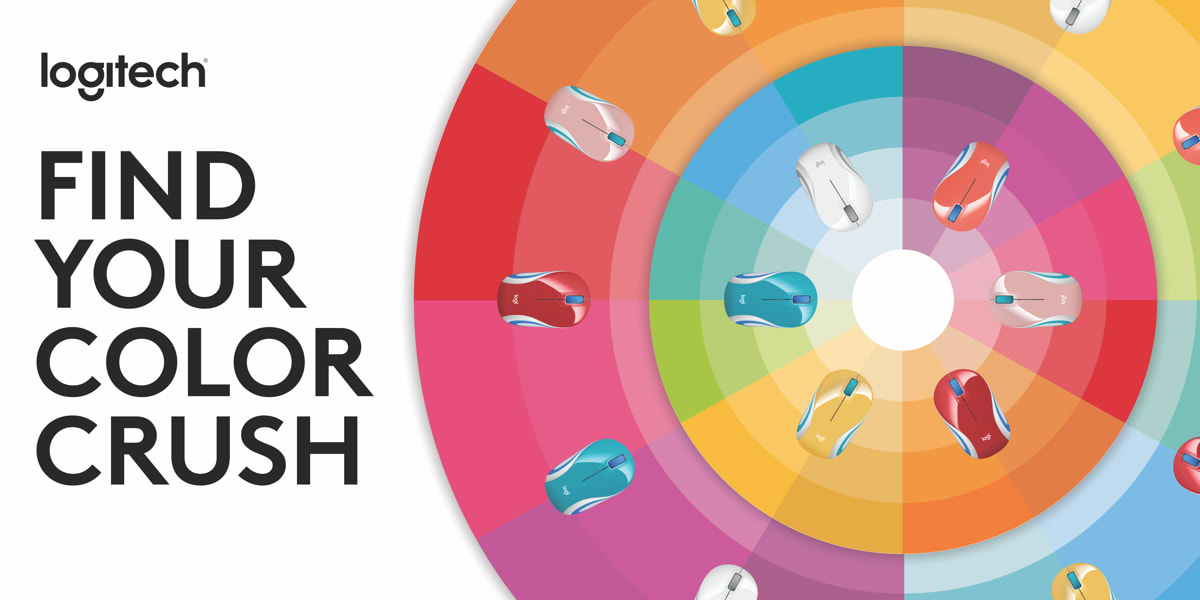 Logitech color collection ad concept