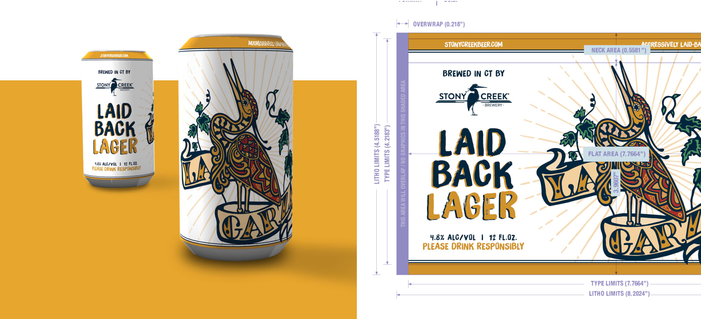 La Garza Can Design + La Garza 12-pack design