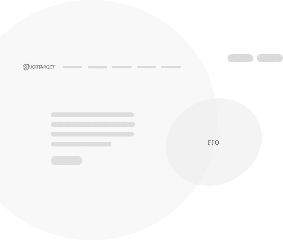 An early wireframe for Job Target’s site redesign that shows how we incorporated the oval shapes found in the logo.