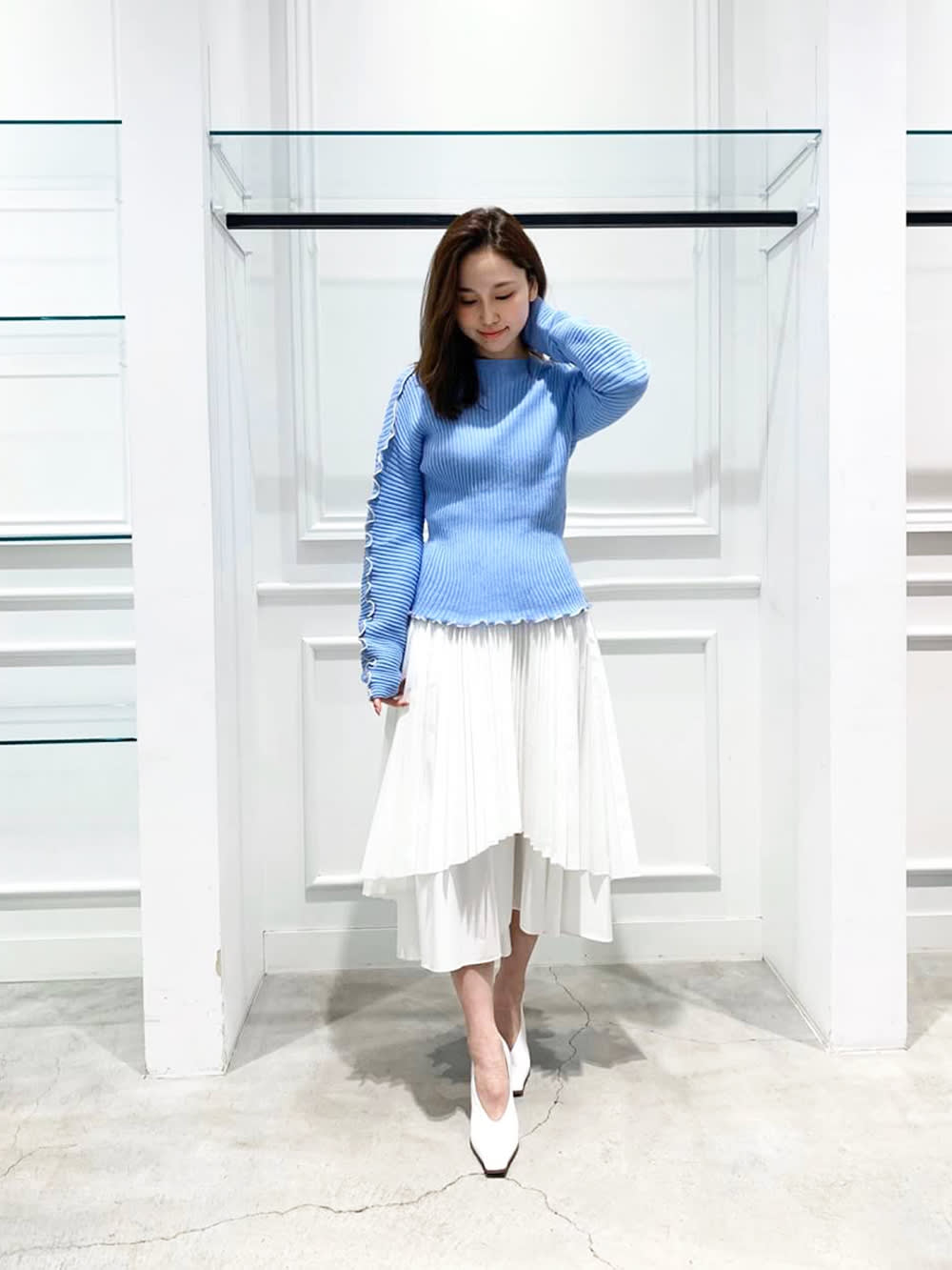 早期予約・新じゃが LE CIEL BLEU Mellow Rib Knit Tops レッド - 通販