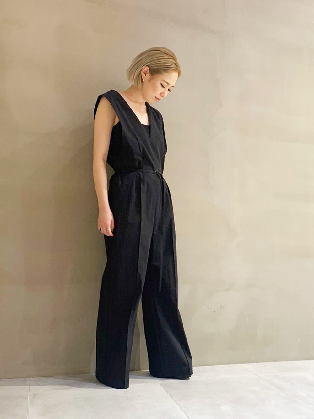 ルシェルブルー Front Twisted Jumpsuit - オールインワン