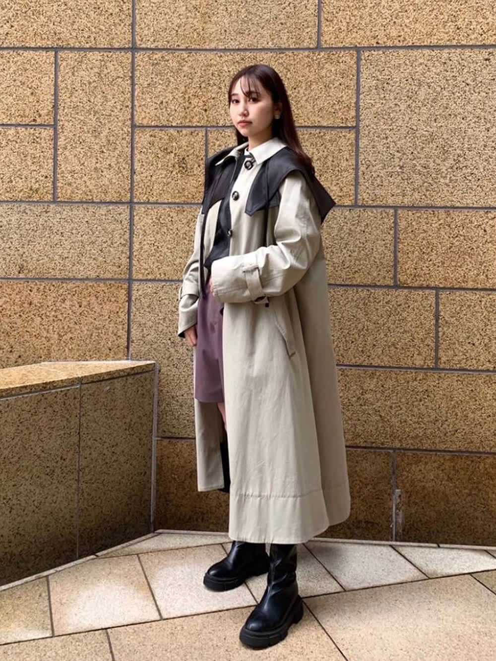 ルシェルブルー　Hooded Flair Coat