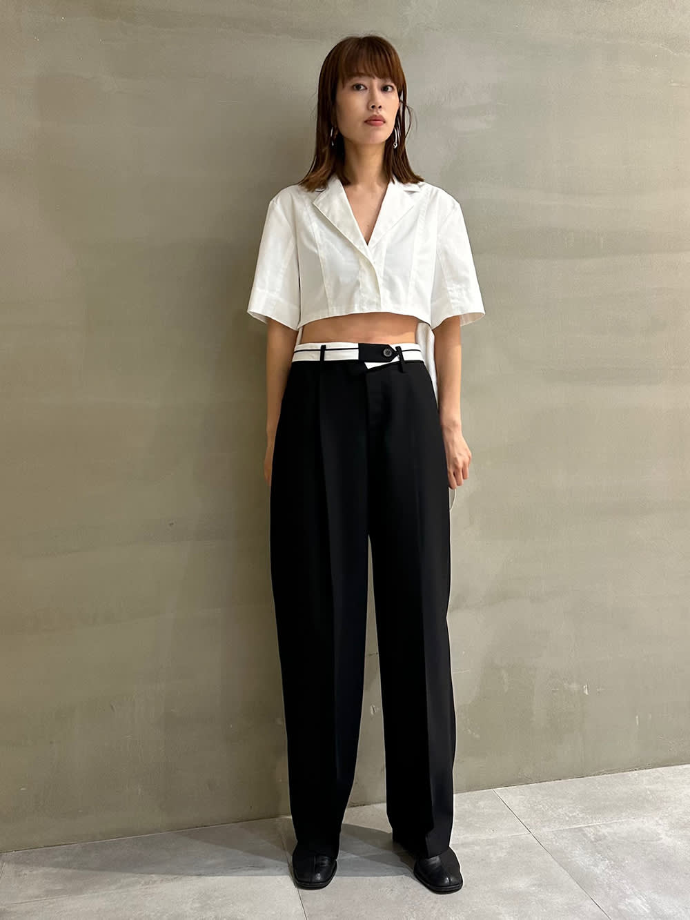 LE CIEL BLEU Fold Waist Pants